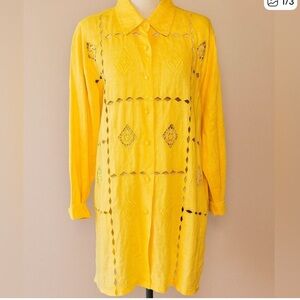 Yellow Long Sleeve Women's Top